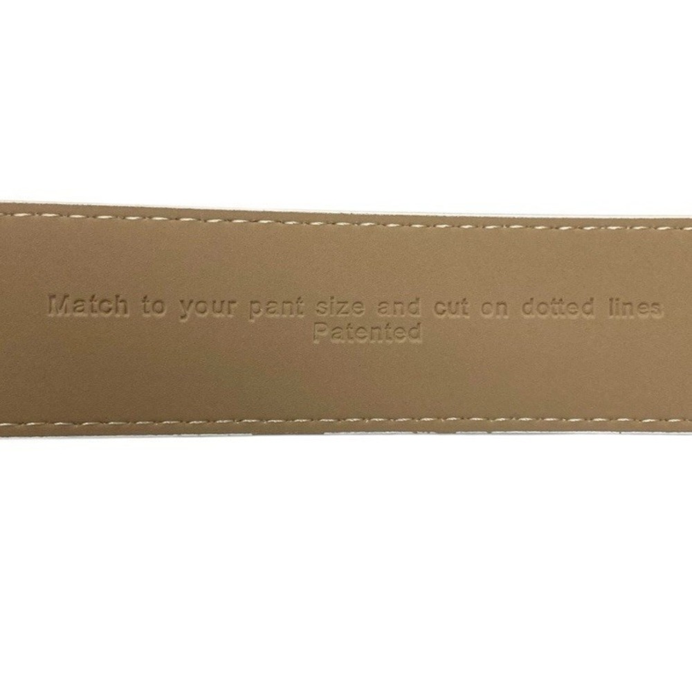 Nexbelt Mens White Belt w/ Fast Eddie X Factor Buckle Golf Ratcheting Leather - Picture 9 of 10